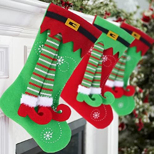 מתנות חג המולד גרב איילים רגל מתנת תיק גרביים בצורת סוכריות תיק חג המולד לטפל מחזיק המפלגה טובות עבור מסיבת חג המולד מעצב אדום ילדי מתנות חג המולד דקור