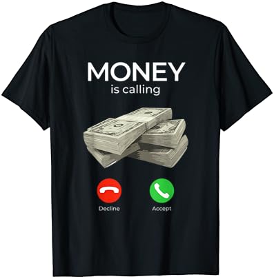 כסף הוא קורא מזומנים חולצה מצחיק עסקים האסלר חולצה חולצה