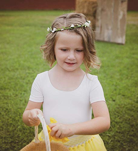 ליידי ילדה אופנה בוהמי פרח כתר פרחוני גרלנד סרטי ראש