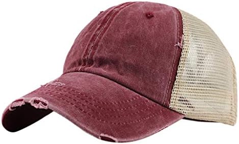 כובע בייסבול רגיל לגברים נשים רשת מהירה מהירה כובע בייסבול גולף יבש כובע משאיות שטוף לגברים נשים