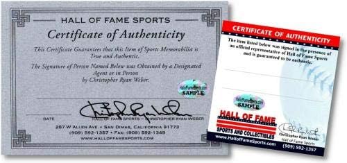Wally Moon חתום חתימה על חתימה MLB Baseball Cardinals Dodger