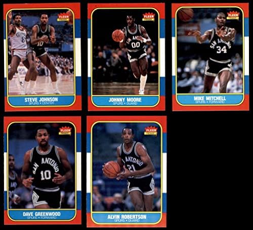 1986-87 Fleer San Antonio Spurs Team Set San Antonio Spurs NM+ Spurs