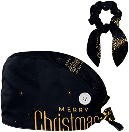 כובע עבודה מתכוונן עם כפתור, רצועת זיעה של כובע, כובעי עץ חג המולד של עץ חג המולד עם שיער קשת משובש