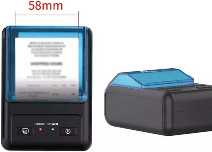 ygqzm mini הדפסת תרמית מדפסת קבלת USB קבלת כרטיס תואם להדפסת תוויות אנדרואיד נייר.