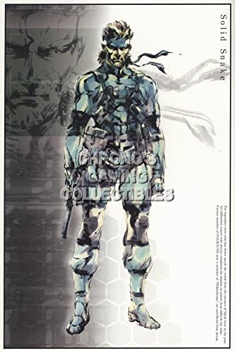 Primeposter - Gear Metal Poster גימור מבריק תוצרת ארהב - נחש מוצק - YMGS124)