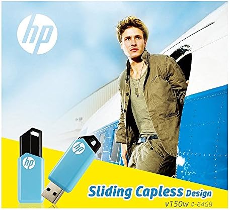 HP HPFD150W-16 זיכרון USB 16GB USB 2.0 שקופית סוג Splash Proof Proof Drive Drive V150W