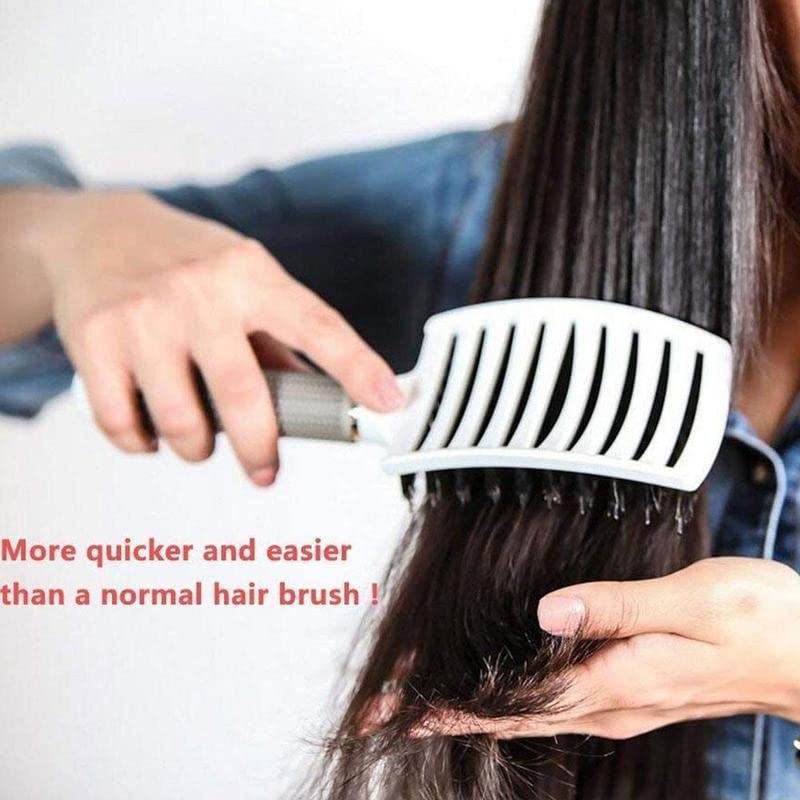 מסרק עיסוי שיער זיפים לנשים נשים גדול מעוגל עיצוב קרקפת עיסוי סטיילינג סטיילינג מסרק סלון מברשת שיער