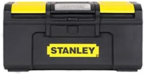 אחסון ארגז כלים של סטנלי DIY עם תפס מגע אחד, 2 מארגני מכסה לחלקים קטנים, 16 אינץ ', 1-79-216