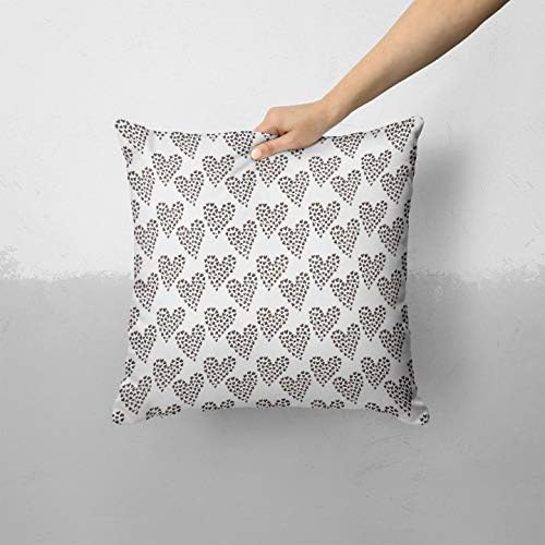 Iirov Hearts בתוך לבבות - עיצוב בית דקורטיבי בהתאמה אישית מקורה או חיצוני לזרוק כרית כרית לספה, מיטה או כרית ספה