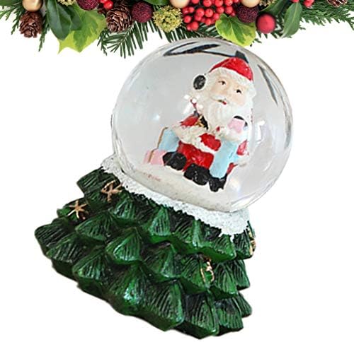 גלובוס השלג של חג המולד של עמוספון עם פלטה של ​​פסלון כדורגל כדור שלג גלובוס שלג עיצוב חג מתנה