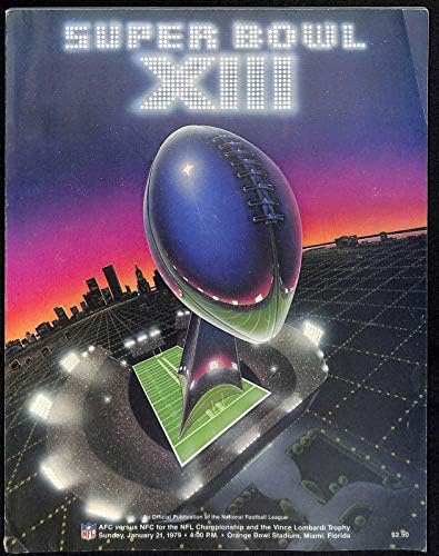 Super Bowl XIII 13 Program Steelers v Cowboys 1/21/1979 קערת כתום 66180 - תוכניות NFL