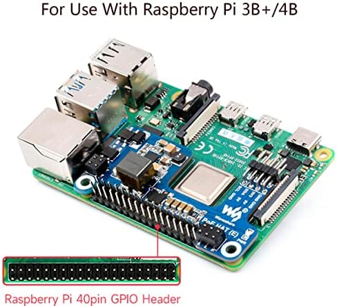 כובע פו עבור Raspberry Pi 4B/Raspberry Pi 3B+, Power Over Ethernet תמיכה 802.3AF POE Network Standard, תואם למקרה רשמי של Raspberry Pi, תומך בחיבור מאוורר קירור
