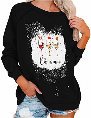 סוודרים לנשים חולצת חג מולד וינטג